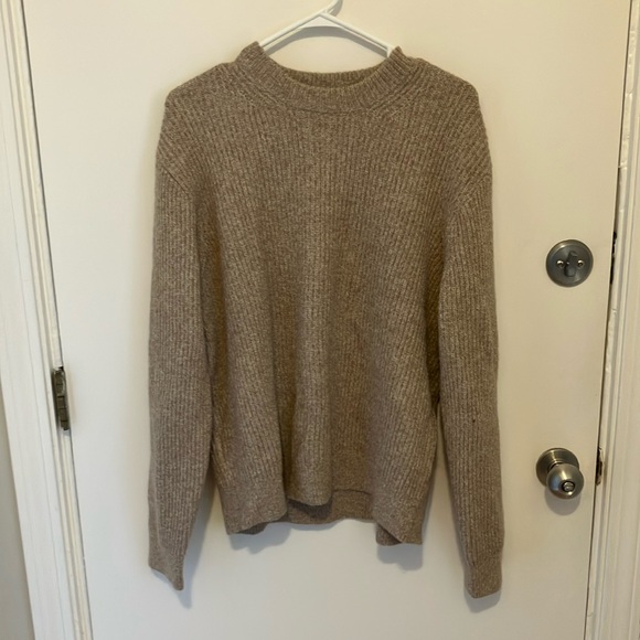 Madewell Wyckoff Sweater NWT Oatmeal L - Picture 1 of 5